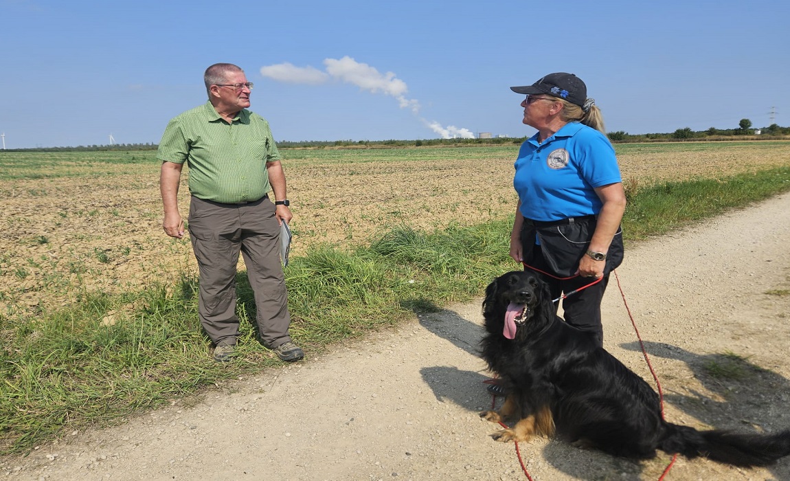 Cathrin Gasterich mit Ginga vom Hohenloher Land